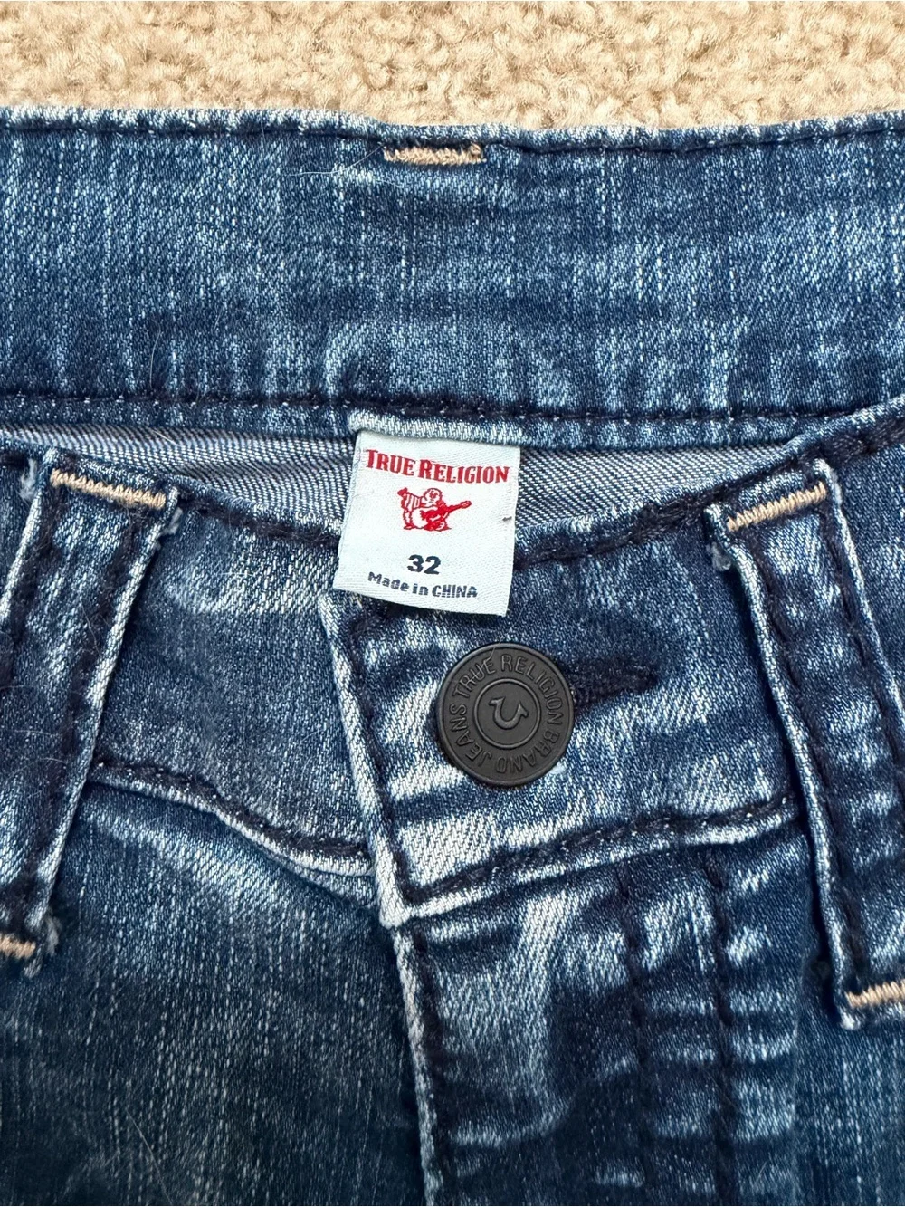 Men's Blue True Religion Jeans